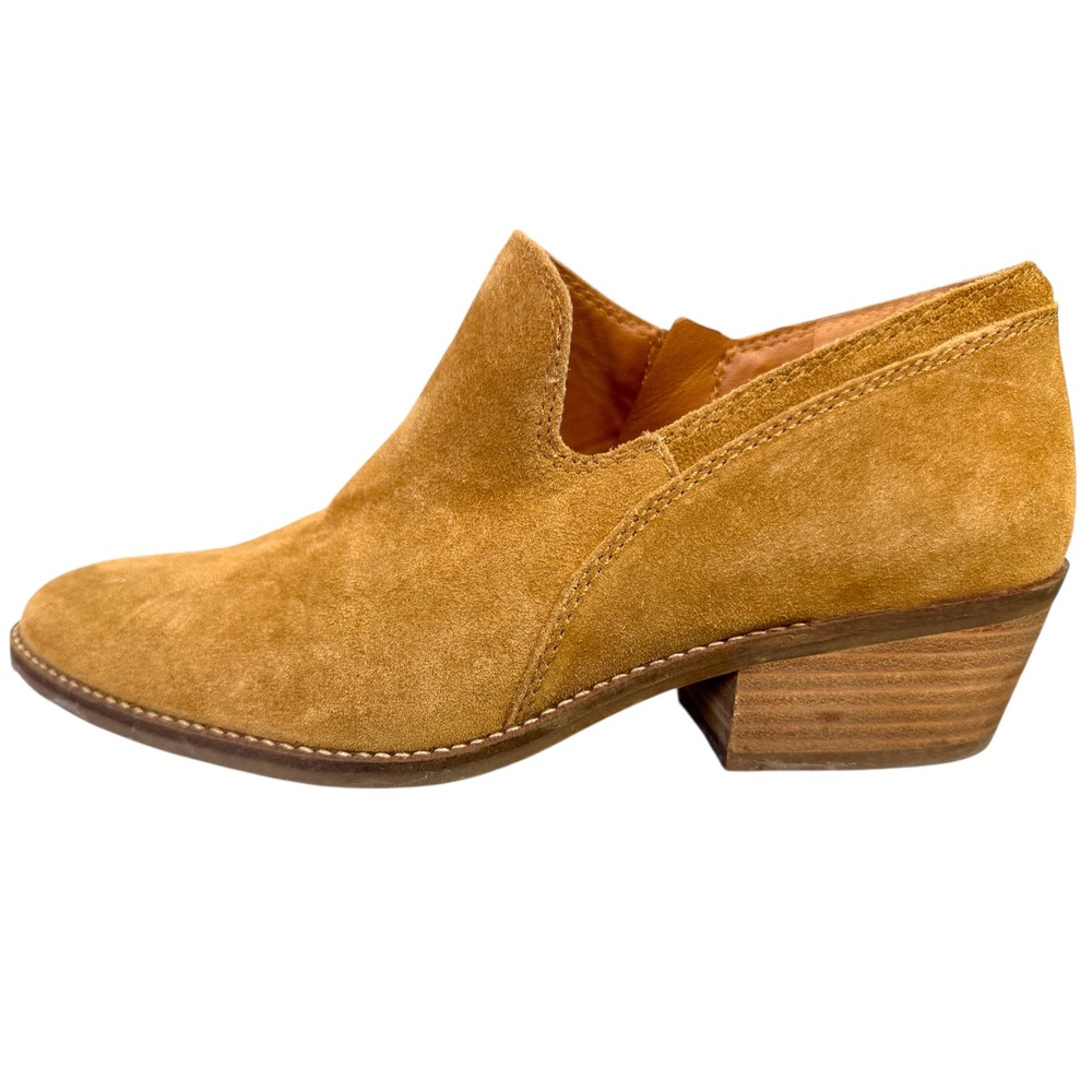 Lucky Brand Women's Suede Feltyn Bootie Ankle Boot Topanga Tan Size 10